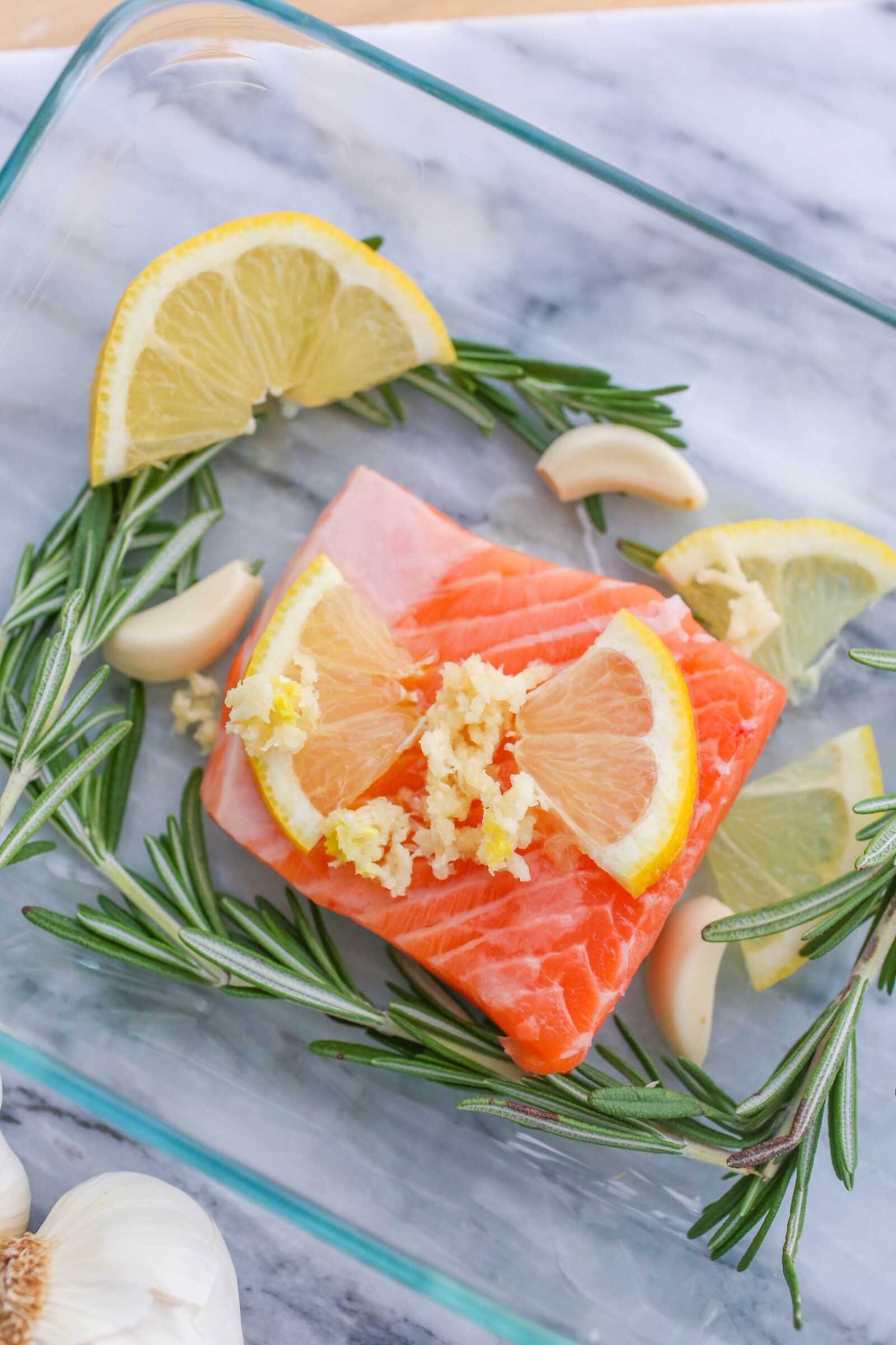 Rosemary, Lemon and Garlic Salmon Recipe