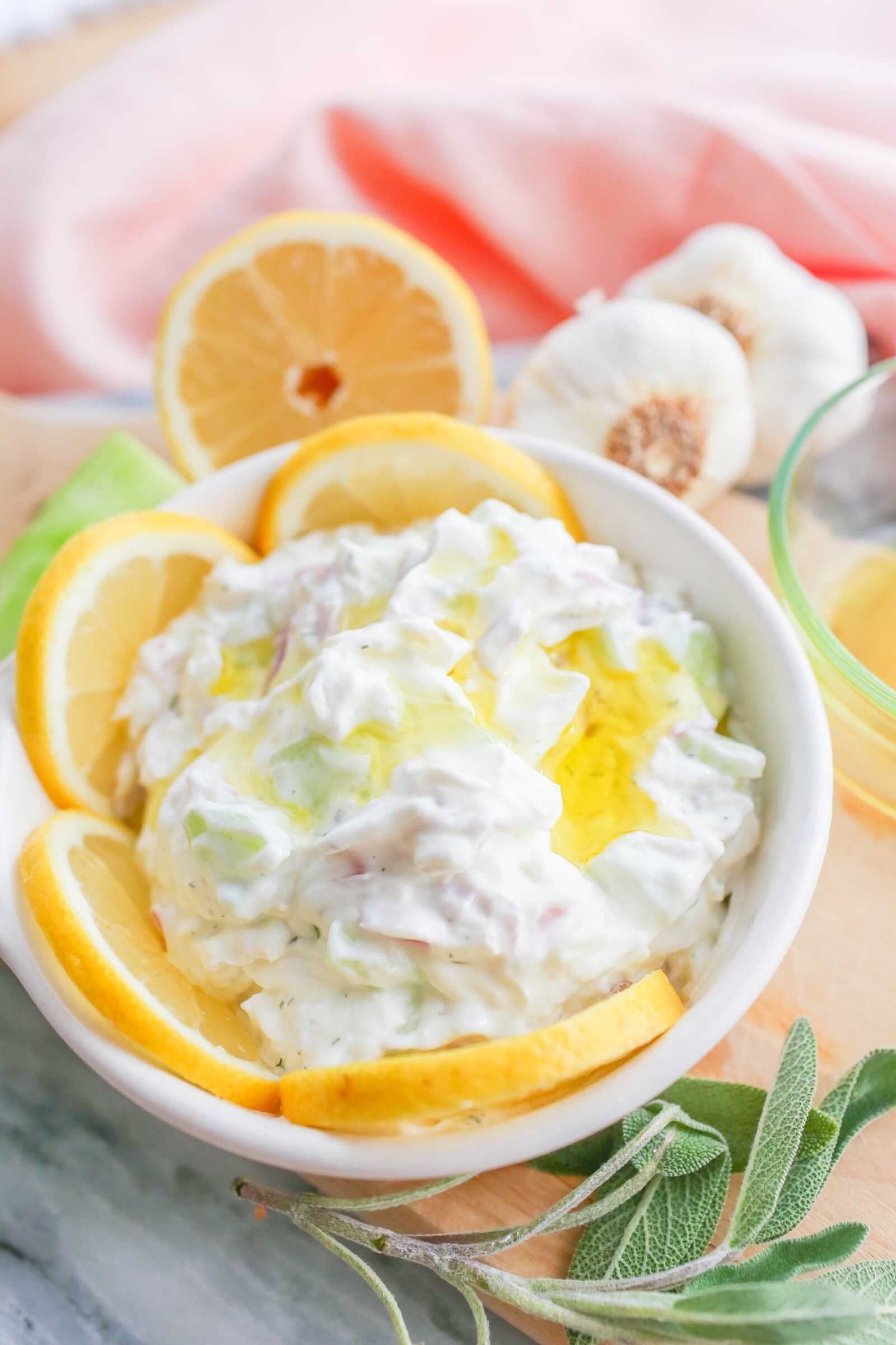 Dill, Lemon and Tzatziki Grilled Salmon Recipe
